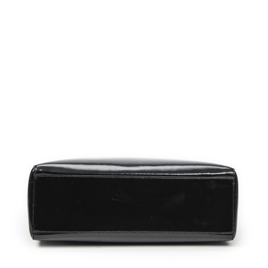 Dior Lady Dior Zip Black Smooth Leather Handbag — view 6