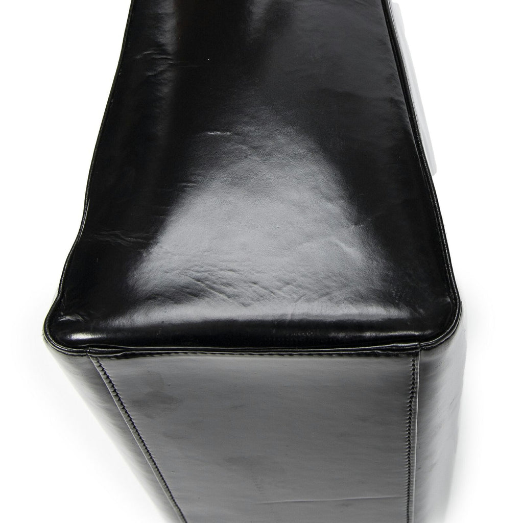 Dior Lady Dior Zip Black Smooth Leather Handbag — view 8