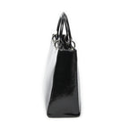 Dior Lady Dior Zip Black Smooth Leather Handbag — view 4