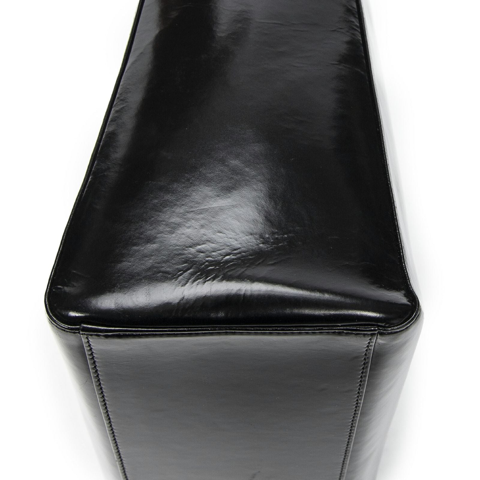 Dior Lady Dior Zip Black Smooth Leather Handbag — view 7