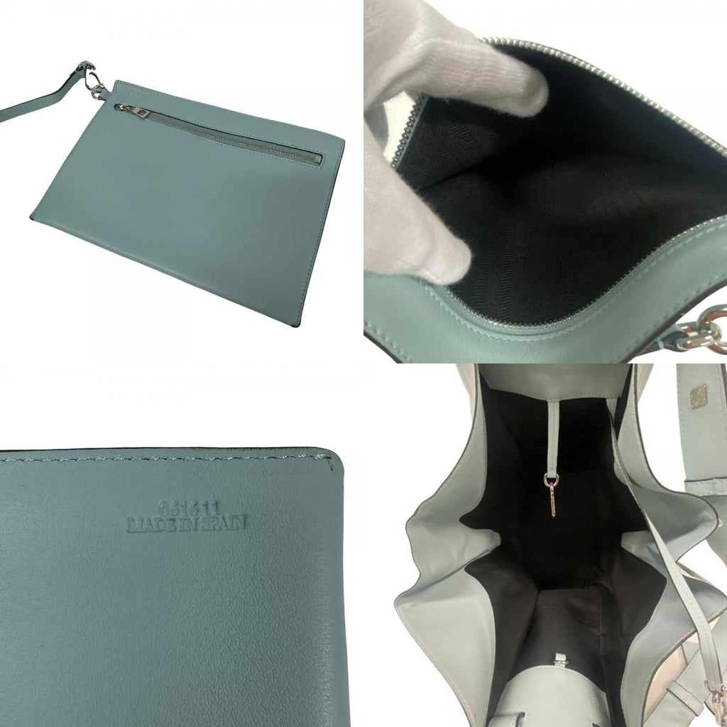 Loewe Hammock Large 2-Way Leather Shoulder Bag Blue — view 7
