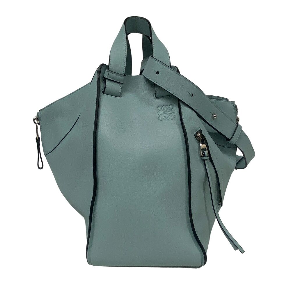Loewe Hammock Large 2-Way Leather Shoulder Bag Blue