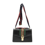 Gucci Small Sylvie Bag Black Calfskin Leather
