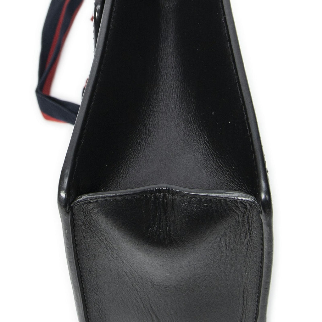 Gucci Small Sylvie Bag Black Calfskin Leather — view 8