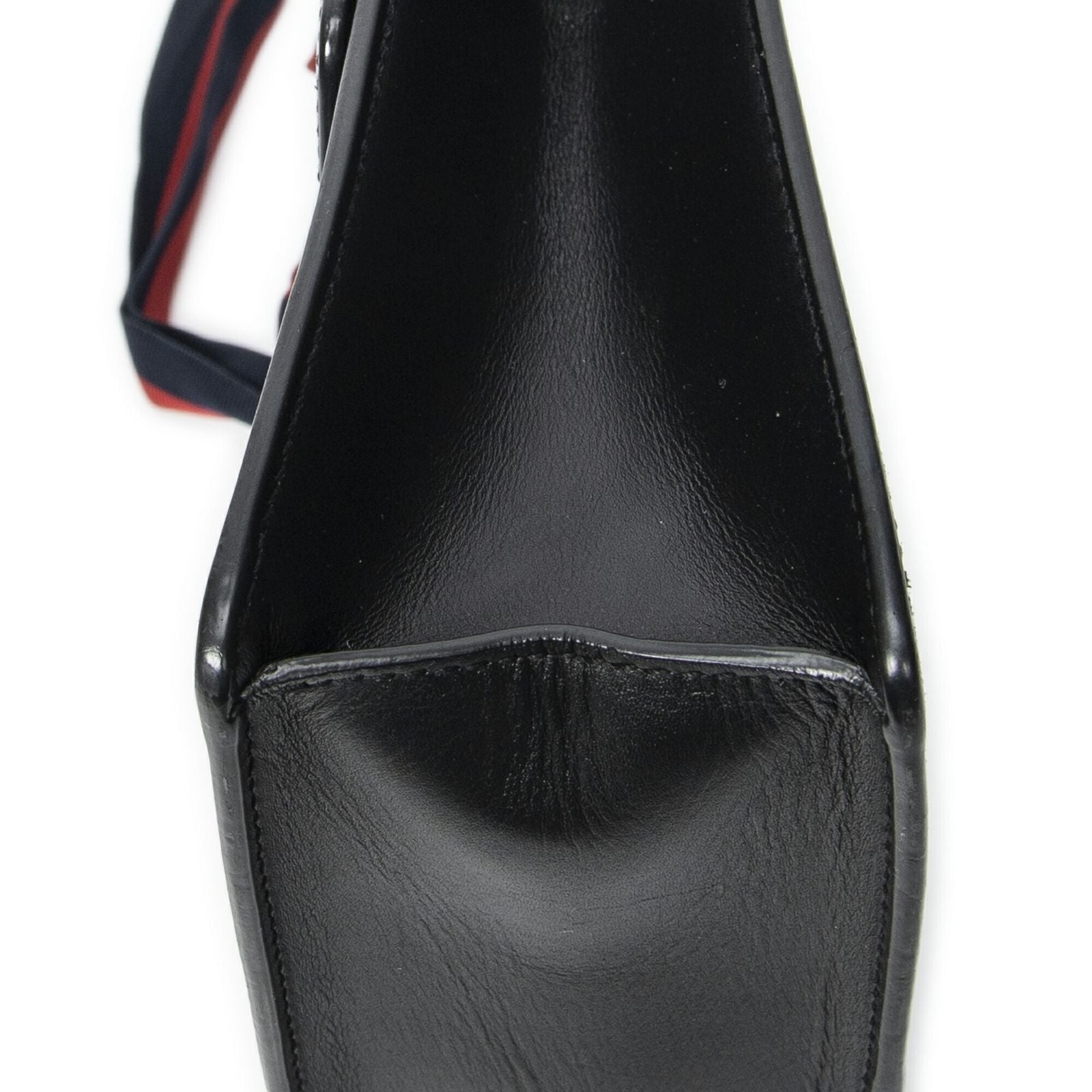 Gucci Small Sylvie Bag Black Calfskin Leather — view 8