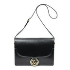 Gucci Torsion GG Sling Bag Black Studded Calfskin
