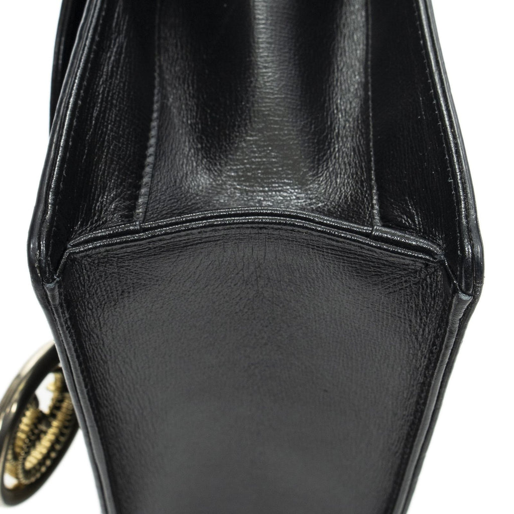 Gucci Torsion GG Sling Bag Black Studded Calfskin — view 8