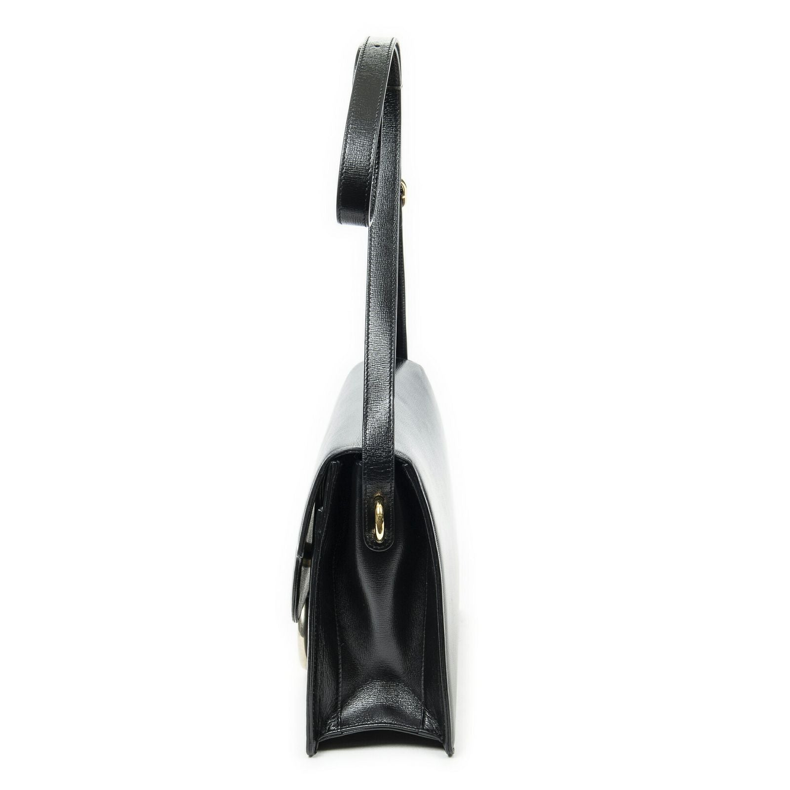 Gucci Torsion GG Sling Bag Black Studded Calfskin — view 3