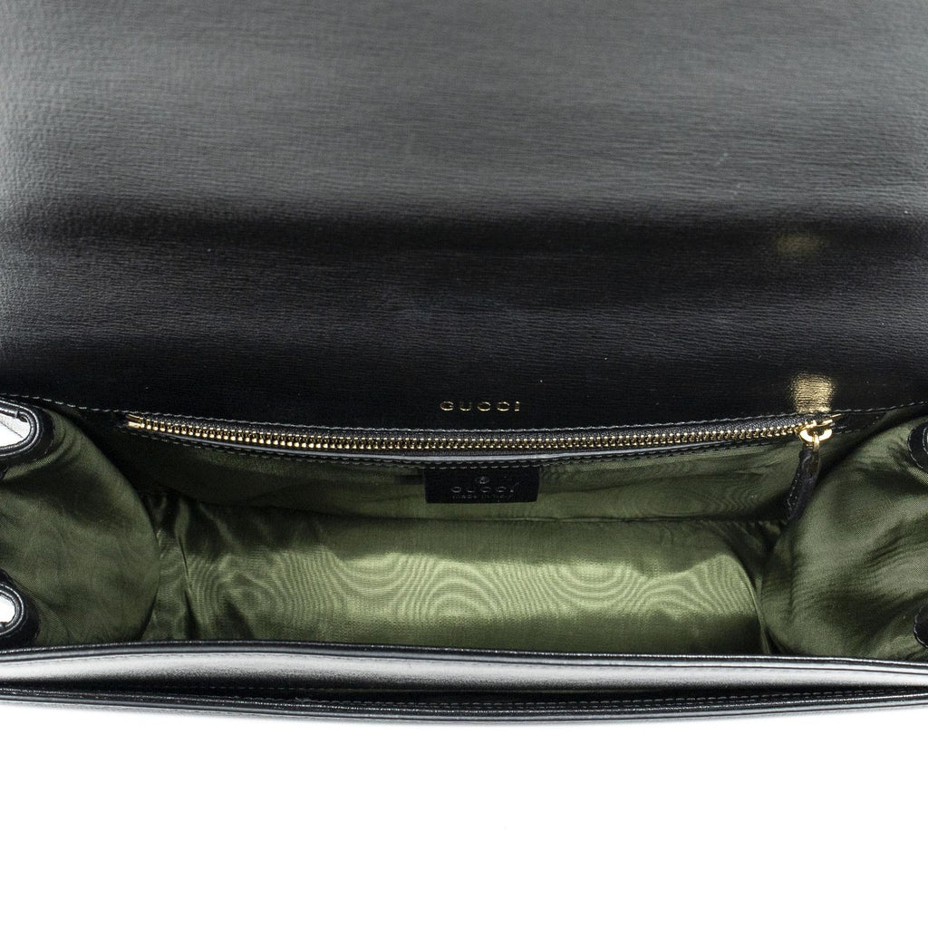 Gucci Torsion GG Sling Bag Black Studded Calfskin — view 9