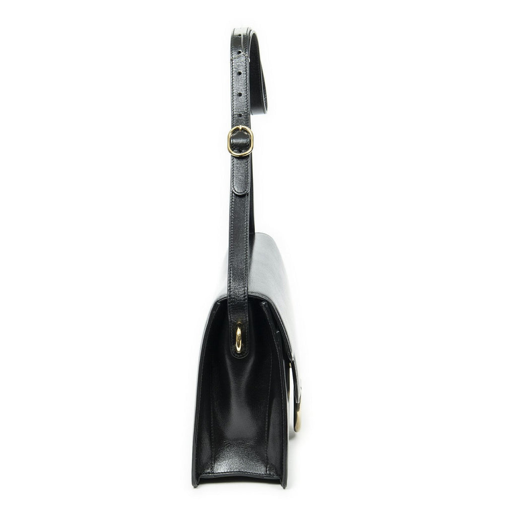 Gucci Torsion GG Sling Bag Black Studded Calfskin — view 4