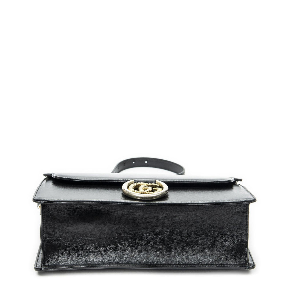Gucci Torsion GG Sling Bag Black Studded Calfskin — view 6