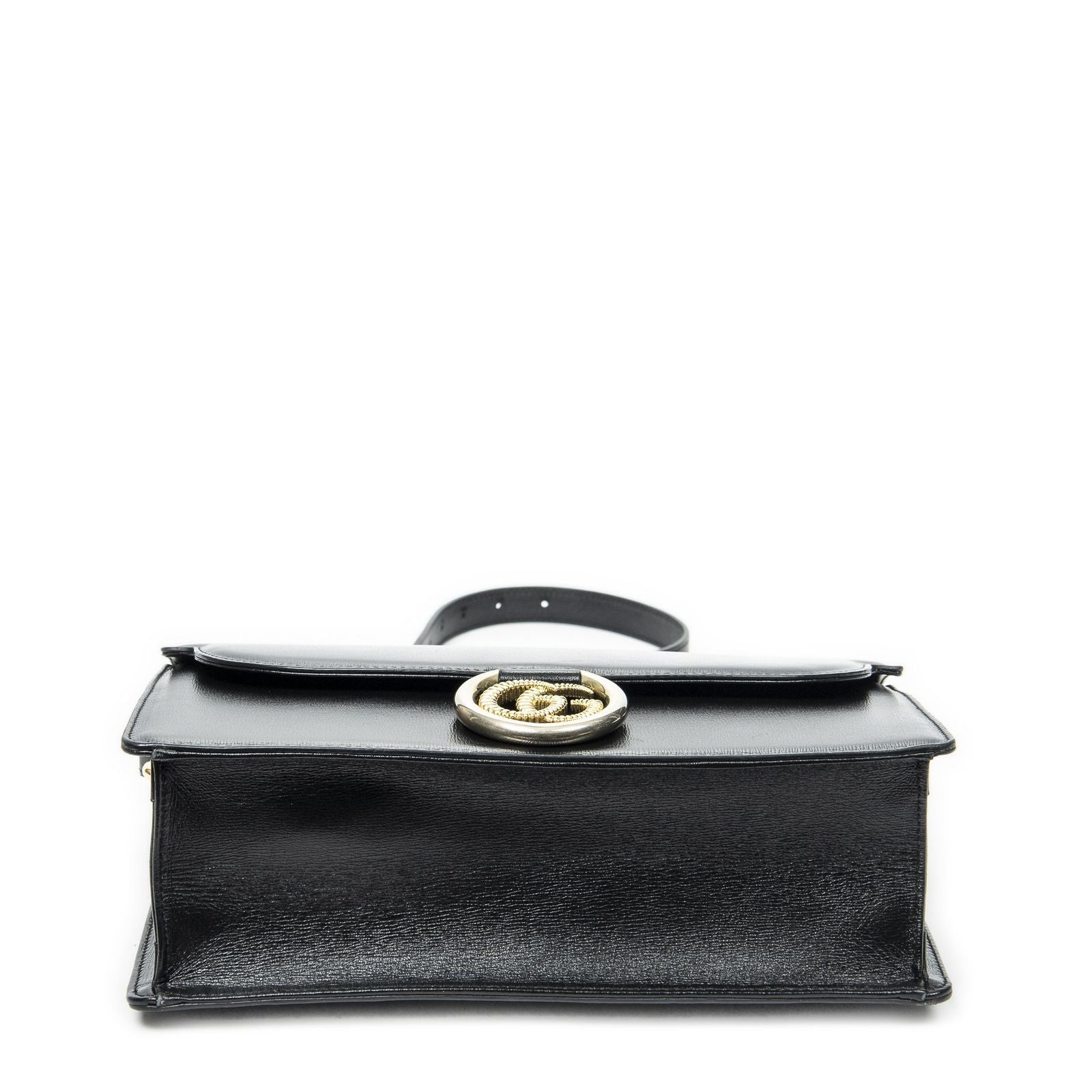 Gucci Torsion GG Sling Bag Black Studded Calfskin — view 6