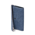 Dior Long Saddle Wallet Blue Denim Canvas — view 4
