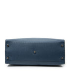 Fendi Large Selleria Peekaboo Blue Leather Messenger — view 6