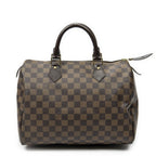 Louis Vuitton Speedy Brown Damier Ebene Handbag