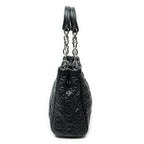 Dior Midi Amsoft Shopping Tote Black Cannage Calfskin Leather — view 4