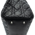 Dior Midi Amsoft Shopping Tote Black Cannage Calfskin Leather — view 8