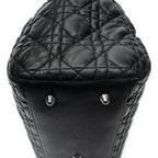 Dior Midi Amsoft Shopping Tote Black Cannage Calfskin Leather — view 7