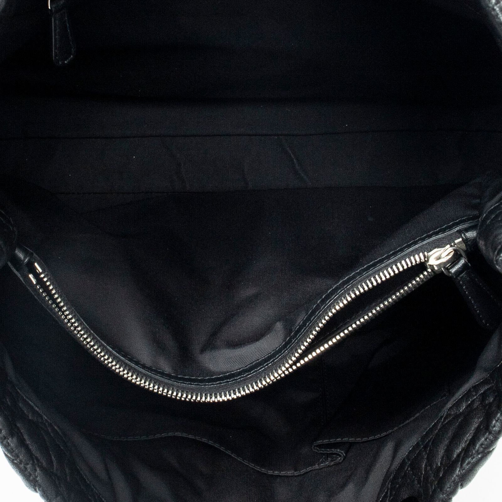 Dior Midi Amsoft Shopping Tote Black Cannage Calfskin Leather — view 9