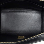 Celine Small Tricolor Trapeze Red Black Taupe Gray Calfskin Leather Messenger — view 9