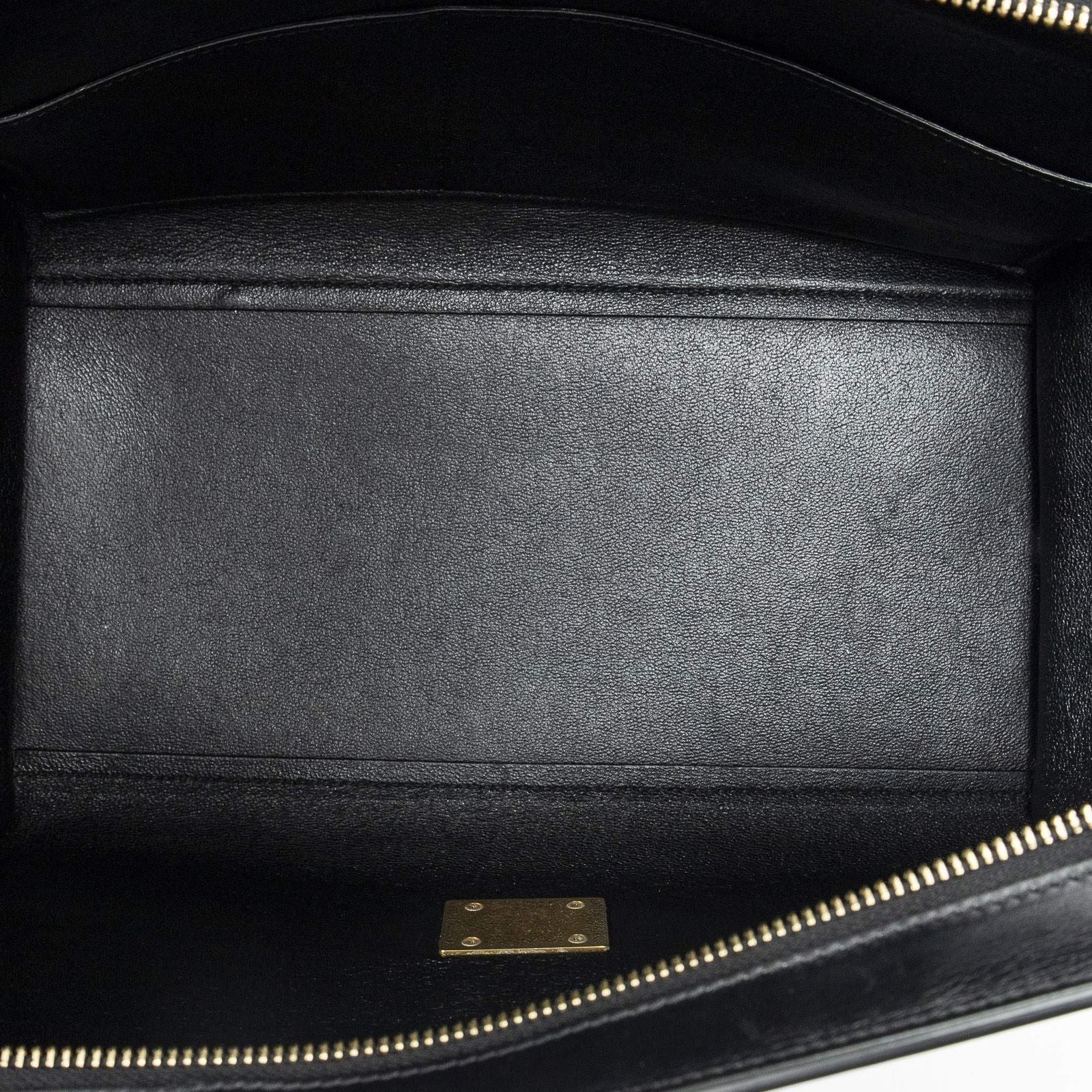Celine Small Tricolor Trapeze Red Black Taupe Gray Calfskin Leather Messenger — view 9
