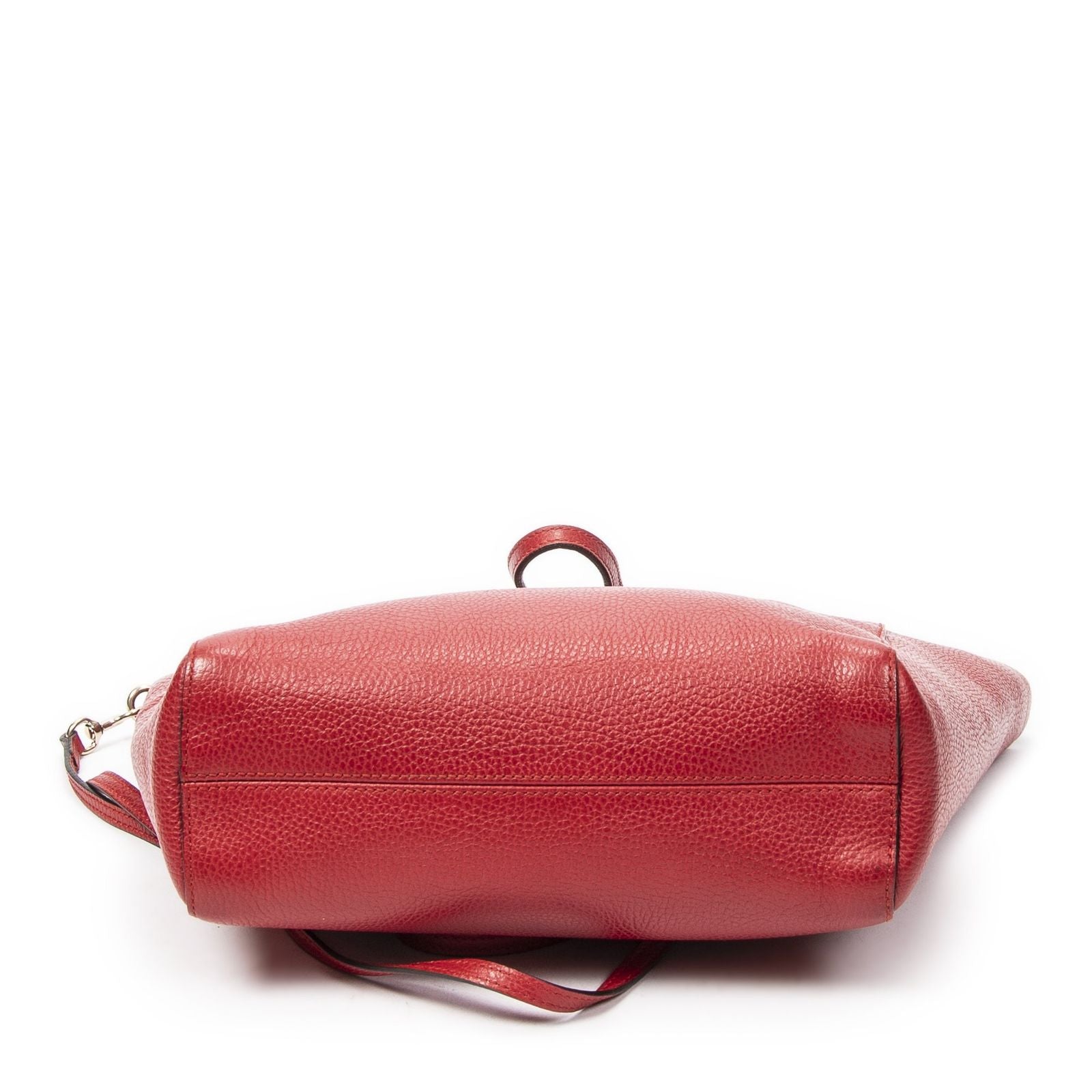 Gucci Swing Top Handle Red Gray Calfskin Leather — view 6
