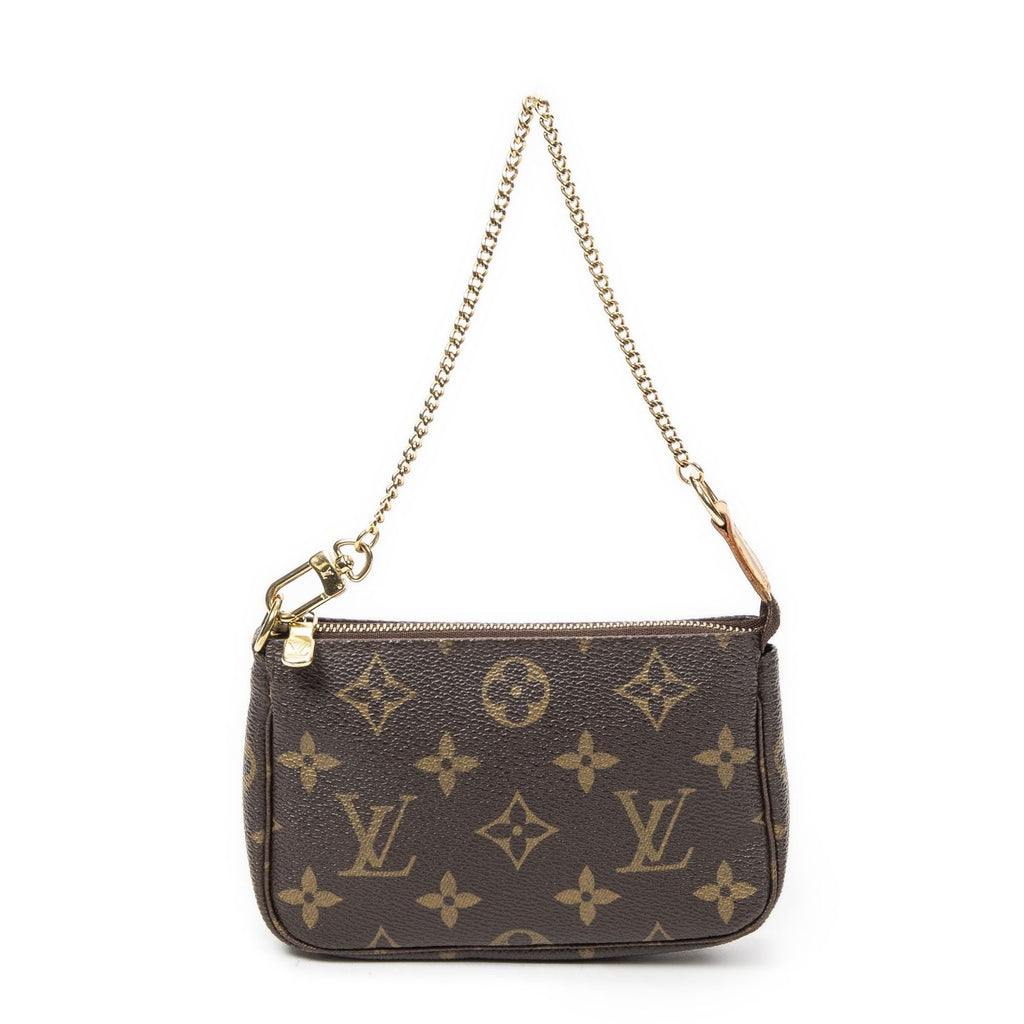 Louis Vuitton Mini Pochette Brown Monogram Canvas — view 5
