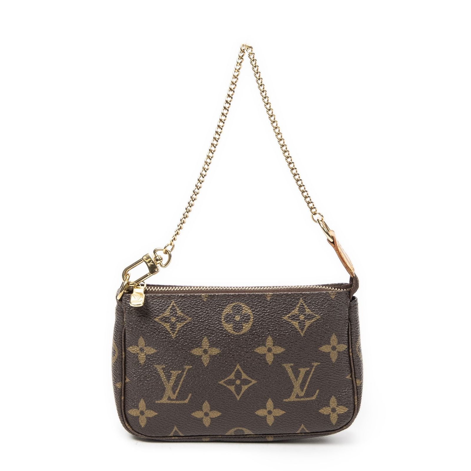 Louis Vuitton Mini Pochette Brown Monogram Canvas — view 5
