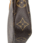 Louis Vuitton Mini Pochette Brown Monogram Canvas — view 7
