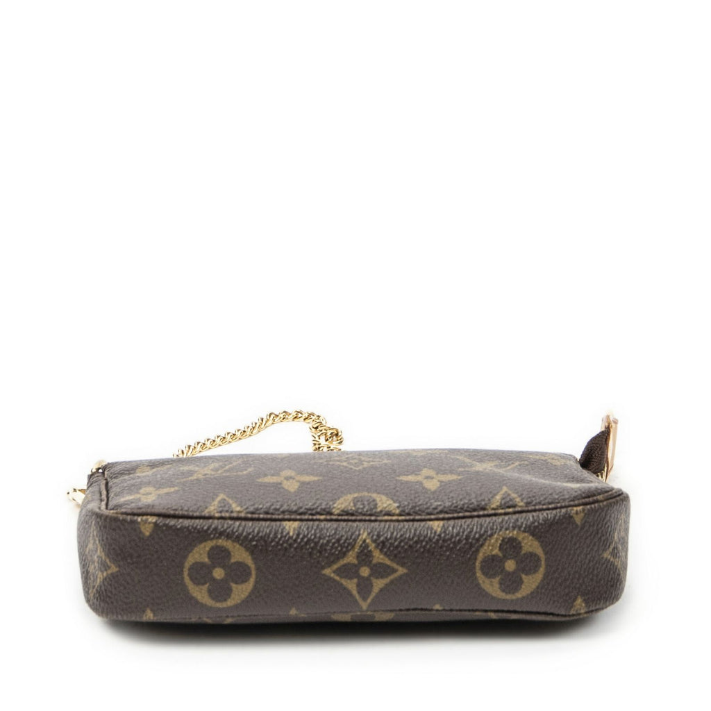 Louis Vuitton Mini Pochette Brown Monogram Canvas — view 6
