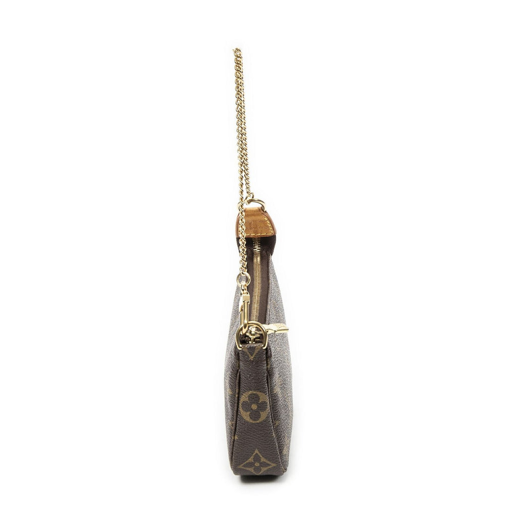 Louis Vuitton Mini Pochette Brown Monogram Canvas — view 3