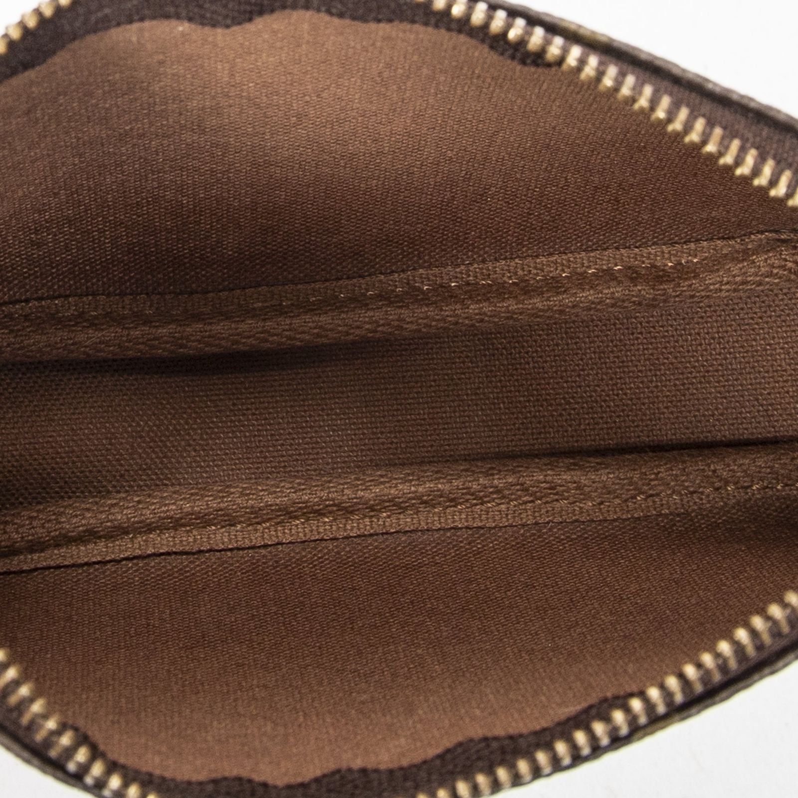 Louis Vuitton Mini Pochette Brown Monogram Canvas — view 9