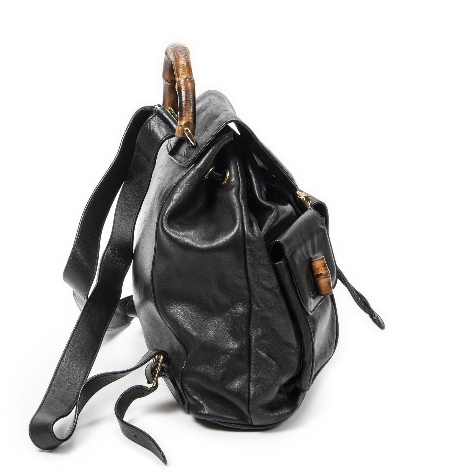 Gucci Rajibanbu Backpack Black Smooth Calfskin — view 4