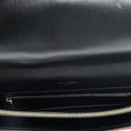 Saint Laurent Gaby Envelope Satchel Red Black Calfskin Leather — view 9