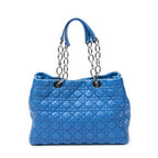 Dior Soft Shopping Tote Blue Canada Lambskin Leather — view 5