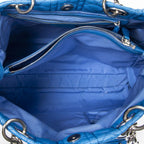 Dior Soft Shopping Tote Blue Canada Lambskin Leather — view 9