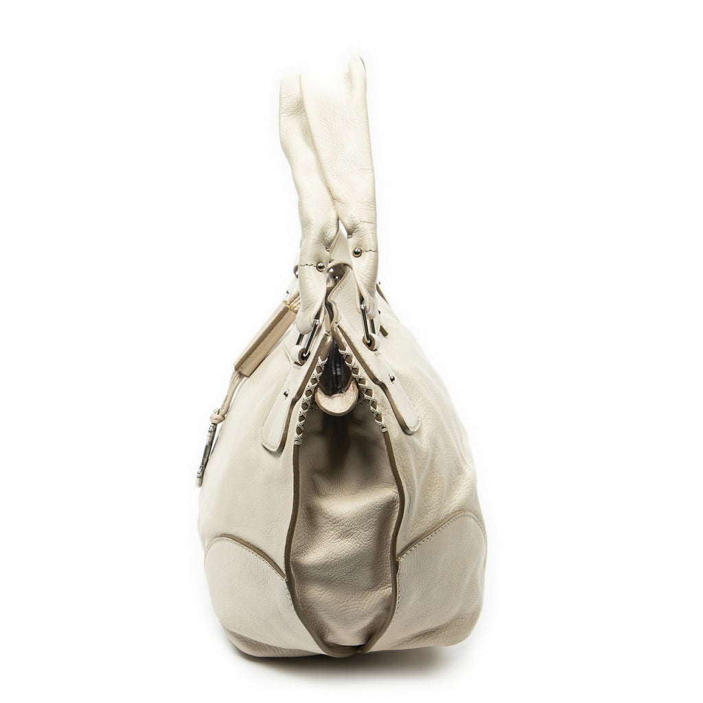 Celine Bittersweet Beige Calfskin Leather Messenger — view 3