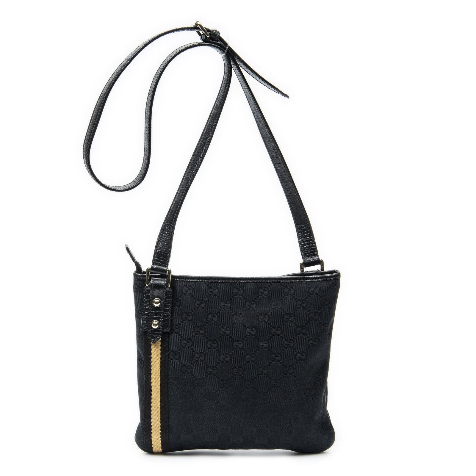 Gucci Web Jolique Crossbody Black GG Canvas — view 5