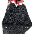 Prada Canapa Small Tote Black Red Raffia Crochet Canvasa — view 7