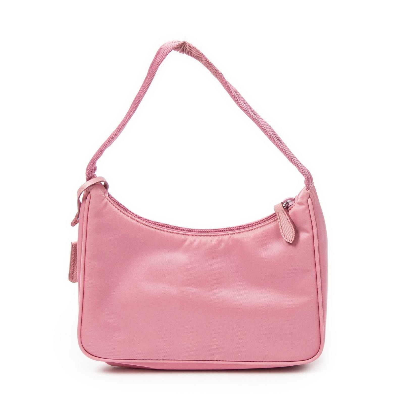 Prada Mini Zip Hobo Pink Nylon Canvas — view 5