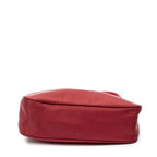 Prada Vintage Mini Zip Hobo Red Nylon Canvas — view 6