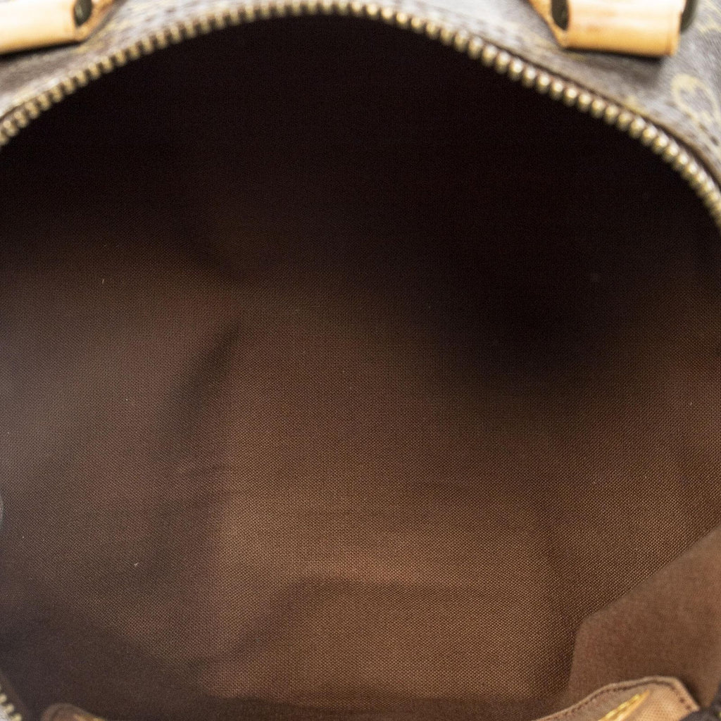 Louis Vuitton Speedy Brown Monogram Canvas Handbag — view 9