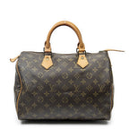 Louis Vuitton Speedy Brown Monogram Canvas Handbag
