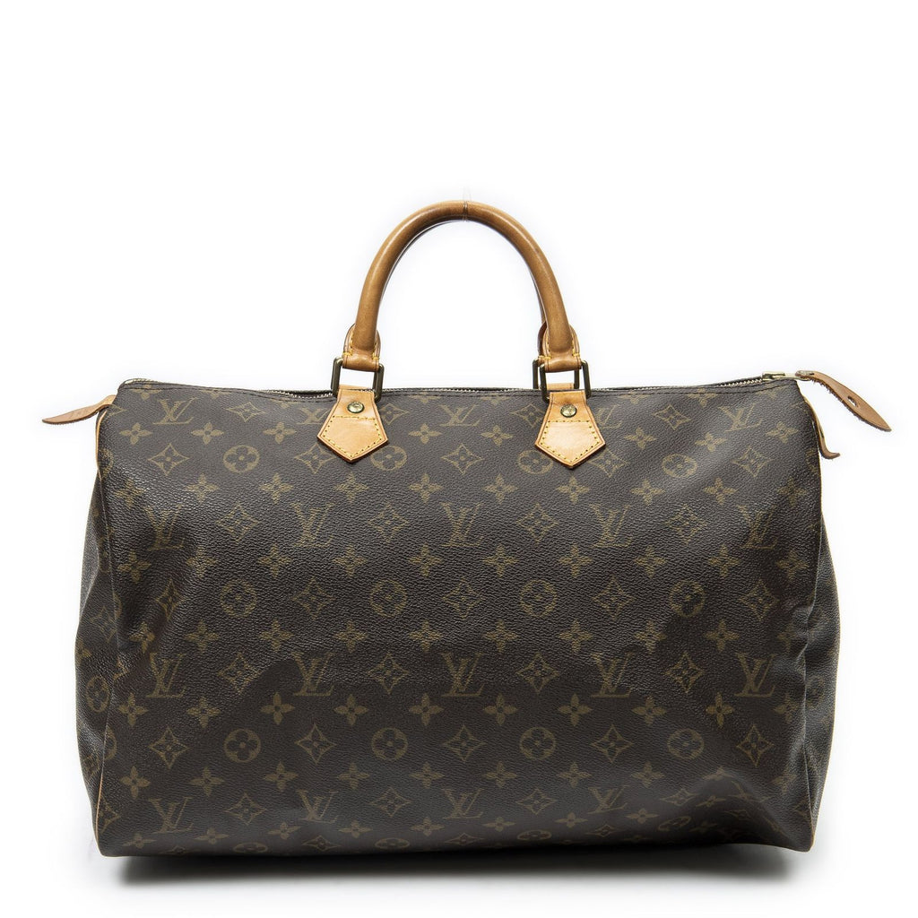 Louis Vuitton Speedy Brown Monogram Canvas Handbag