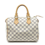 Louis Vuitton Speedy Ivory Damier Azur Handbag