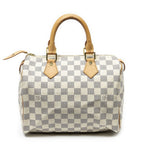 Louis Vuitton Speedy Ivory Damier Azur Handbag — view 5