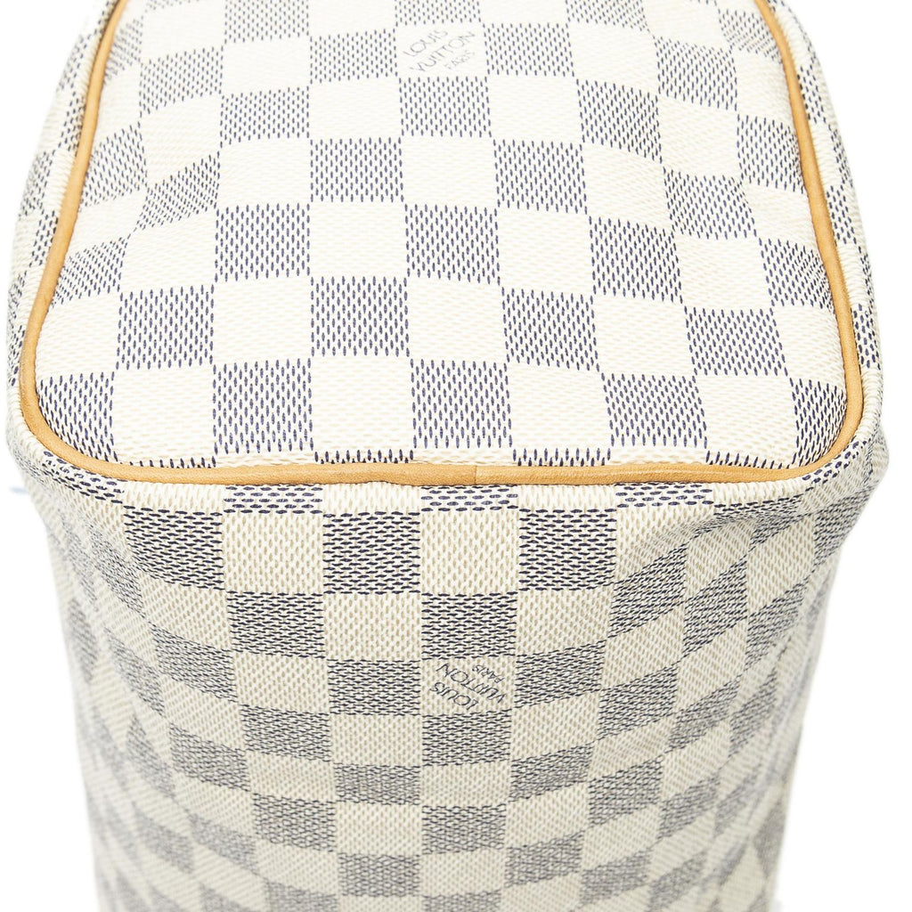 Louis Vuitton Speedy Ivory Damier Azur Handbag — view 7