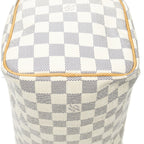 Louis Vuitton Speedy Ivory Damier Azur Handbag — view 7
