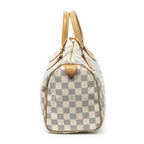 Louis Vuitton Speedy Ivory Damier Azur Handbag — view 4