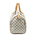 Louis Vuitton Speedy Ivory Damier Azur Handbag — view 3